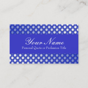 Blue Jelly Polka Dot Business Cards Visitenkarte