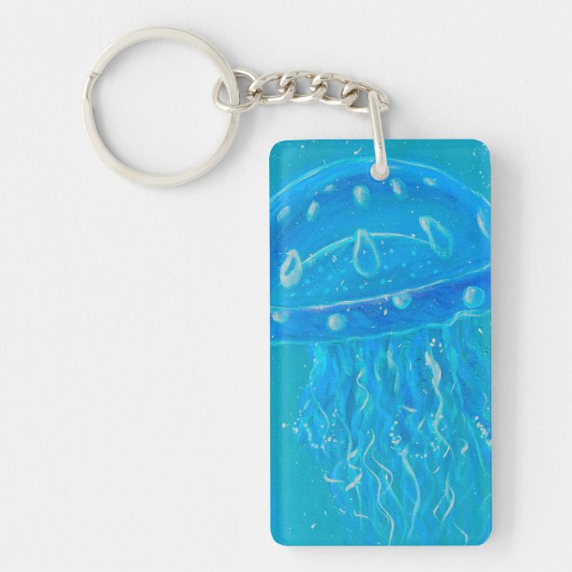 Blue Jellyfish Painting (Devant)