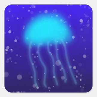 Blue Jellyfish Sticker