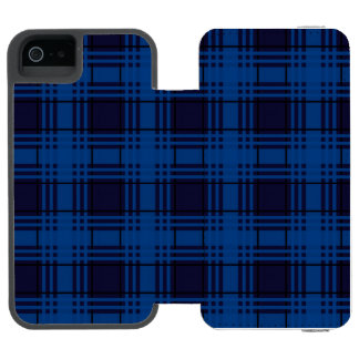 Blue Jewel Tartan Incipio Watson™ iPhone 5 Geldbörsen Hülle