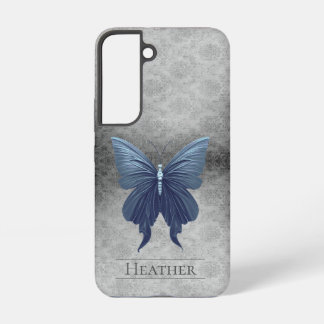 Blue Jewele Butterfly Damask Samsung Galaxy Hülle