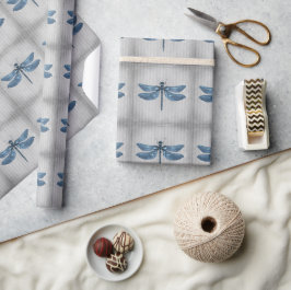 Blue Jeweled Dragonfly Geschenkpapier