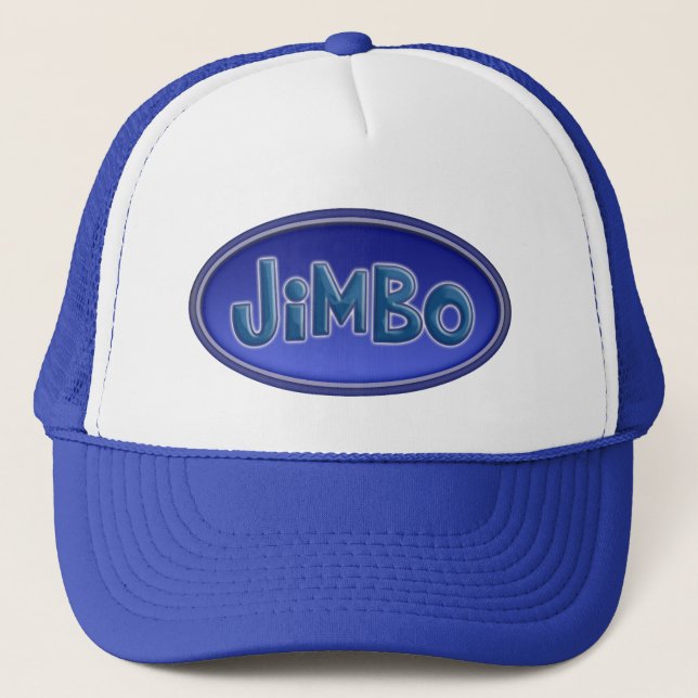 Blue JIMBO Trucker Hat Truckerkappe (Vorderseite)
