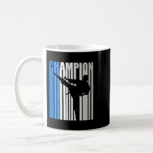 Blue Jiu Jitsu Champion Girls Birthday Train Coach Kaffeetasse