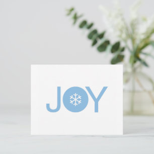 Blue Joy Christmas Postcard Postkarte