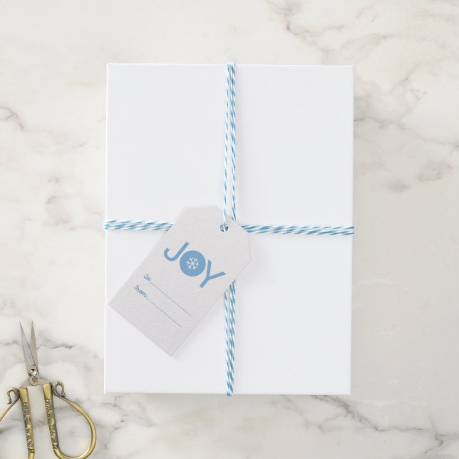 Blue Joy Weihnachtsgeschenke Tags Geschenkanhänger (Mit Garn)