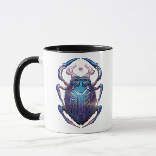 Blue Käfer Scarab Theatrales Poster Tasse