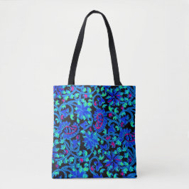 Blue Kalamkari Print Tote Bag Tasche