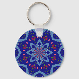 Blue Kaleido Style Schlüsselanhänger