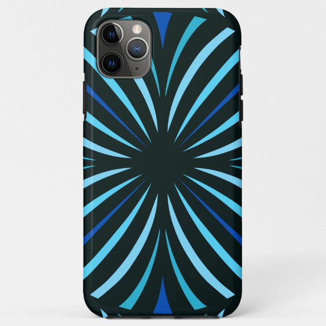 Blue Kaleidoskop Case-Mate iPhone Hülle (Rückseite)