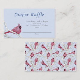 Blue Kardinal Bird Baby Duschkabine Windelwanne Begleitkarte