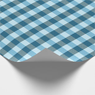 Blue Kariert Modern Simple Geschenkpapier