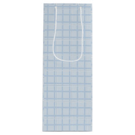 Blue Kariert Wine Gift Bag Geschenktüte Für Weinflaschen