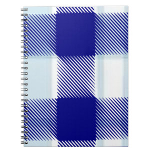 Blue Kariertes Notebook Notizblock