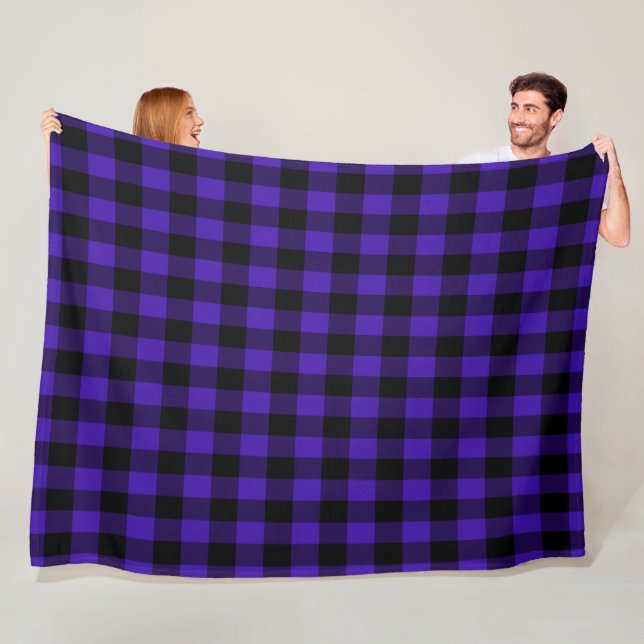 Blue Karo Fleece Blanket (Beispiel)
