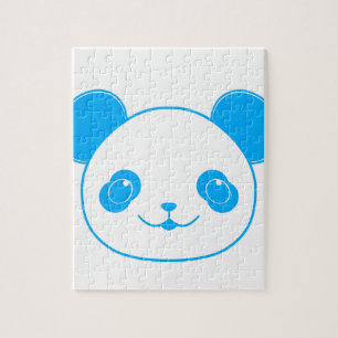 Blue Kawaii Panda Bear