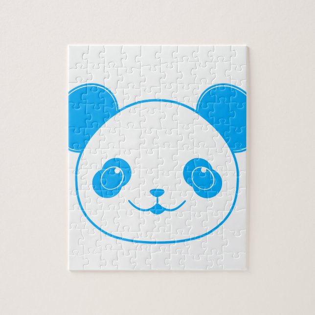 Blue Kawaii Panda Bear (Vertikal)