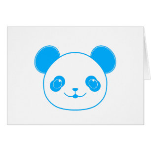 Blue Kawaii Panda Bear