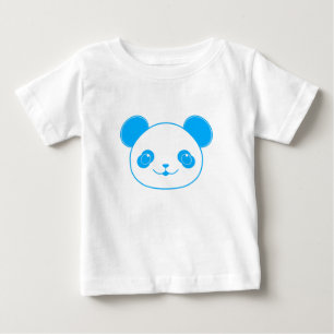 Blue Kawaii Panda Bear Baby T-shirt