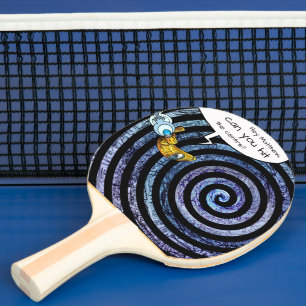 Blue Kids Illustration Äußerer Raum Hypnotic Spira Tischtennis Schläger