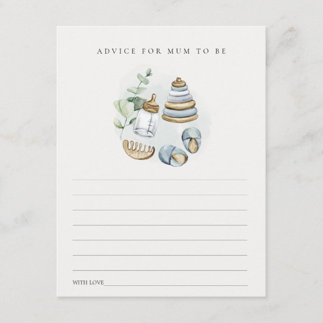 Blue Kinderzimmer Essential Advisor für Mum Baby S Begleitkarte (Vorderseite)