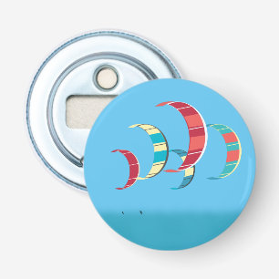 Blue Kitesurfing Design Flaschenöffner