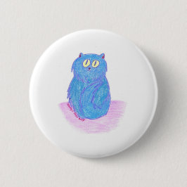Blue Kitten Button