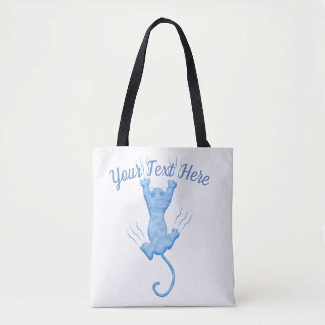 Blue Kitten Custom Template Tasche (Vorderseite)