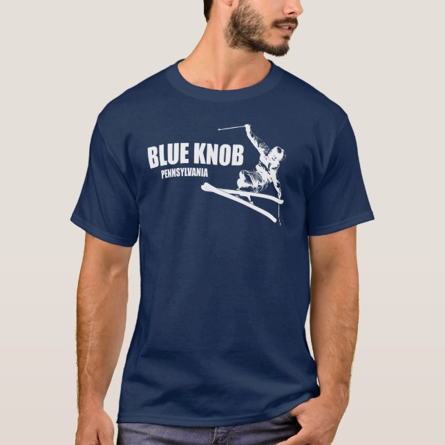Blue Knob Pennsylvania Skier T-Shirt (Vorderseite)