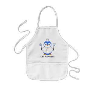 Blue Koch Pinguin Personalisieren Sie die Schürze
