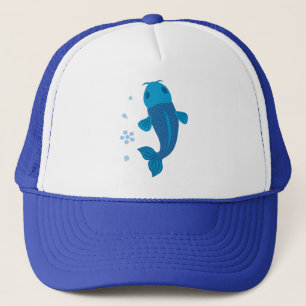 Blue Koi Fish Truckerkappe