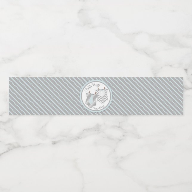 Blue Krawatte Bow-Krawatte Dot Stripe Twin Boys Ba (Einzelnes Label)