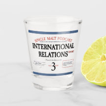 "Blue Label" Whiskey & IR Theoretisches Shot Glass
