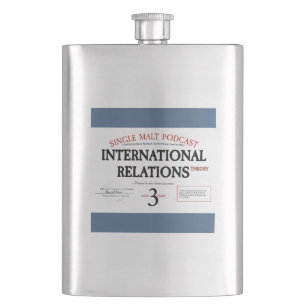 "Blue Label" Whiskey & IR Theorieflasche Flachmann
