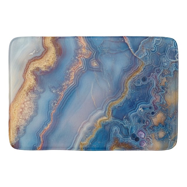Blue Lace Agate Badematte (Vorderseite)