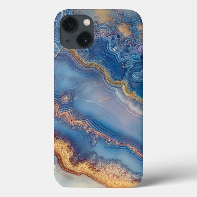 Blue Lace Agate Case-Mate iPhone Hülle (Rückseite)