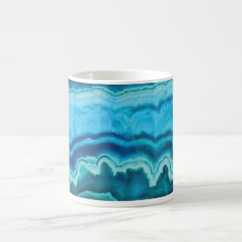 Blue Lace Agate Gemstone bedruckt Kaffeetasse