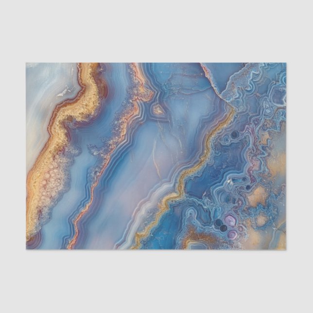 Blue Lace Agate Seidenpapier (Vorderseite)