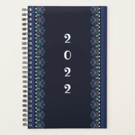 Blue Lace Pattern Boho Planner Planer
