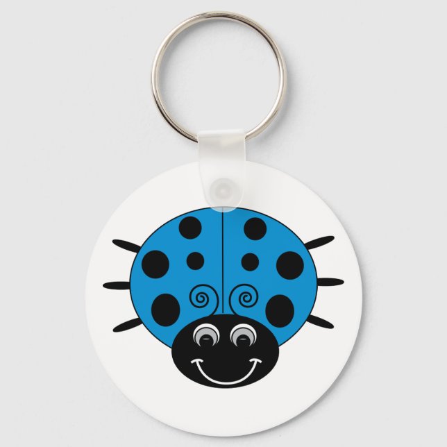 Blue Ladybug Schlüsselanhänger (Vorderseite)
