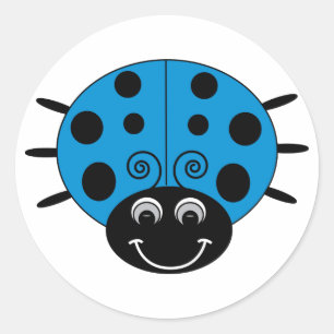 Blue Ladybug Sticker