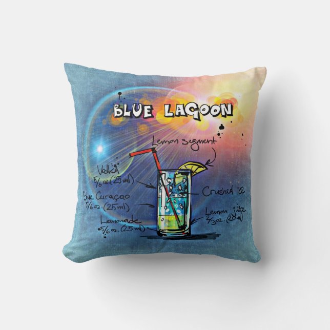 Blue Lagoon (#12 von 12 Sets mit Rezept für Geträn Kissen (Vorderseite)