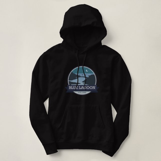 Blue Lagoon Island Long Hoodie (Design vorne)