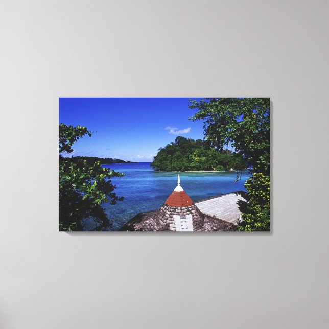Blue Lagoon, Port Antonio, Jamaika Leinwanddruck (Vorderseite)