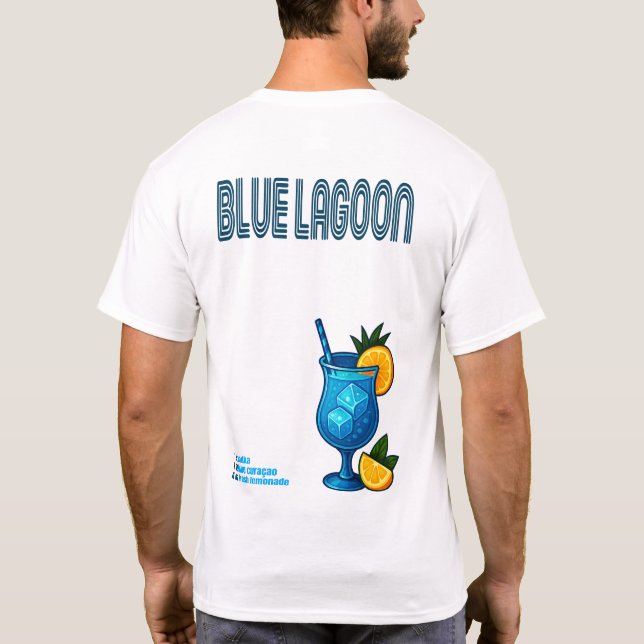 Blue Lagoon T-Shirt – Tropical Cocktail (Rückseite)