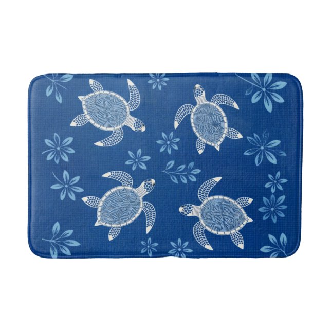 Blue Lagoon Turtles Badematte (Vorderseite)
