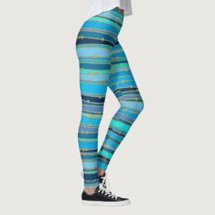 Blue Lagoon Zen Benutzerdefinierte Workout-Leggi Leggings