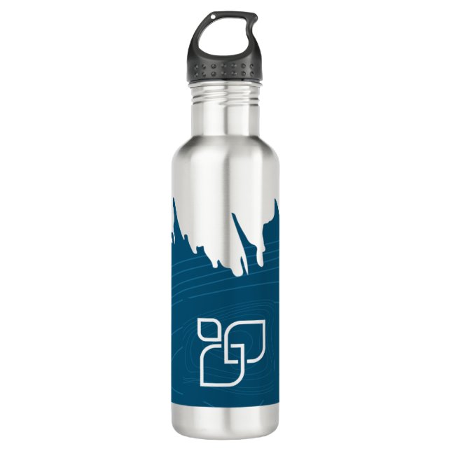 Blue Laina Enterprises  Edelstahlflasche (Vorderseite)