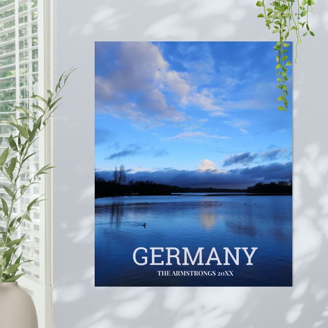 Blue Lake Germany Travel Foto Poster (Blue Lake Germany Travel Photo Poster ©Susanne Sachers - Sunny Wanderlust 🌞✈️)
