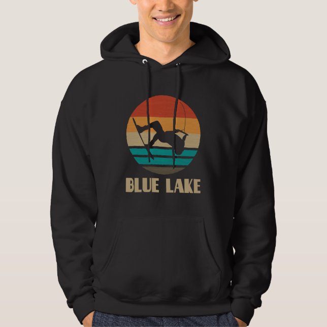 Blue Lake Hoodie Wakeboarding Hoodie Wakeboarder (Vorderseite)